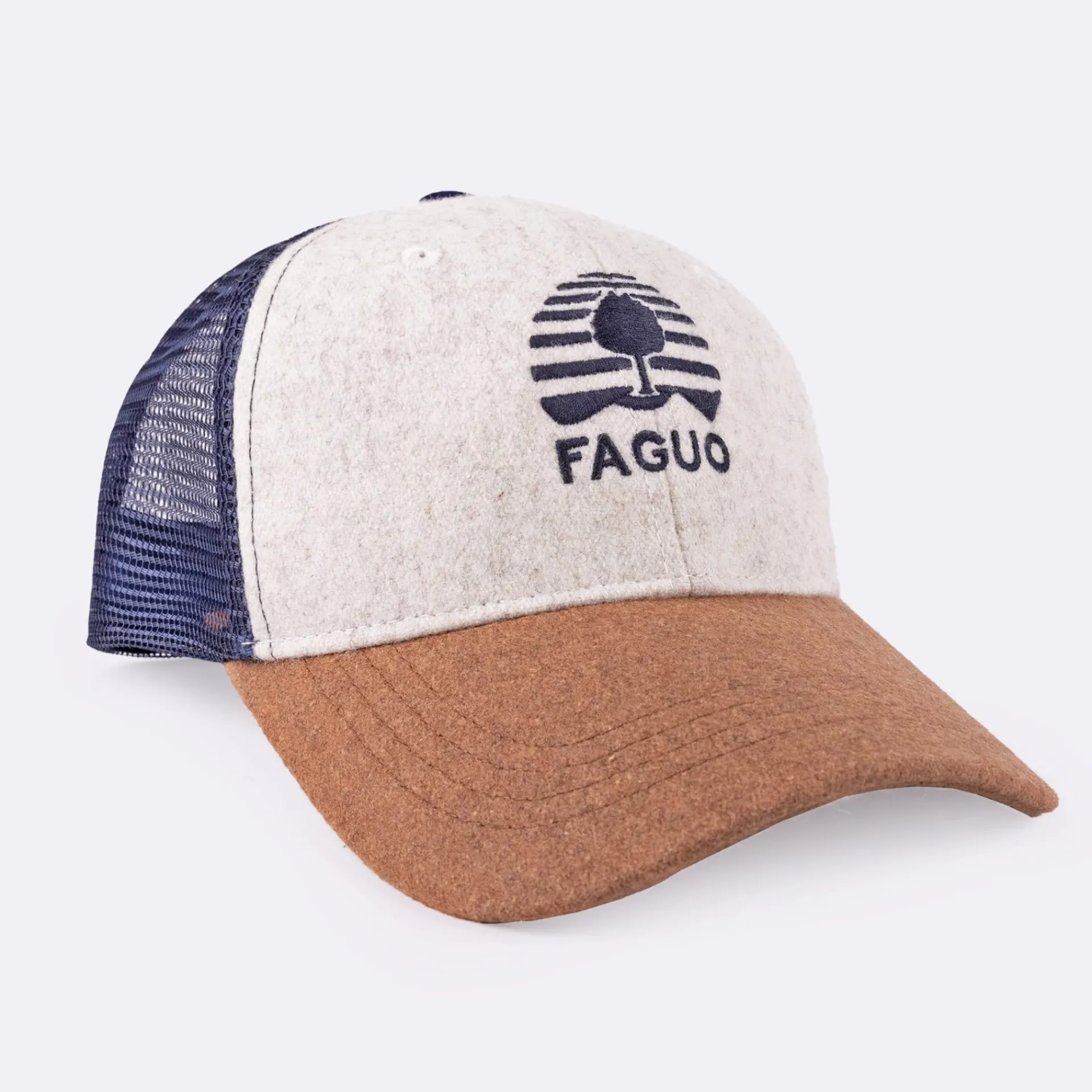 Sale FAGUO Casquette bleu marine & camel