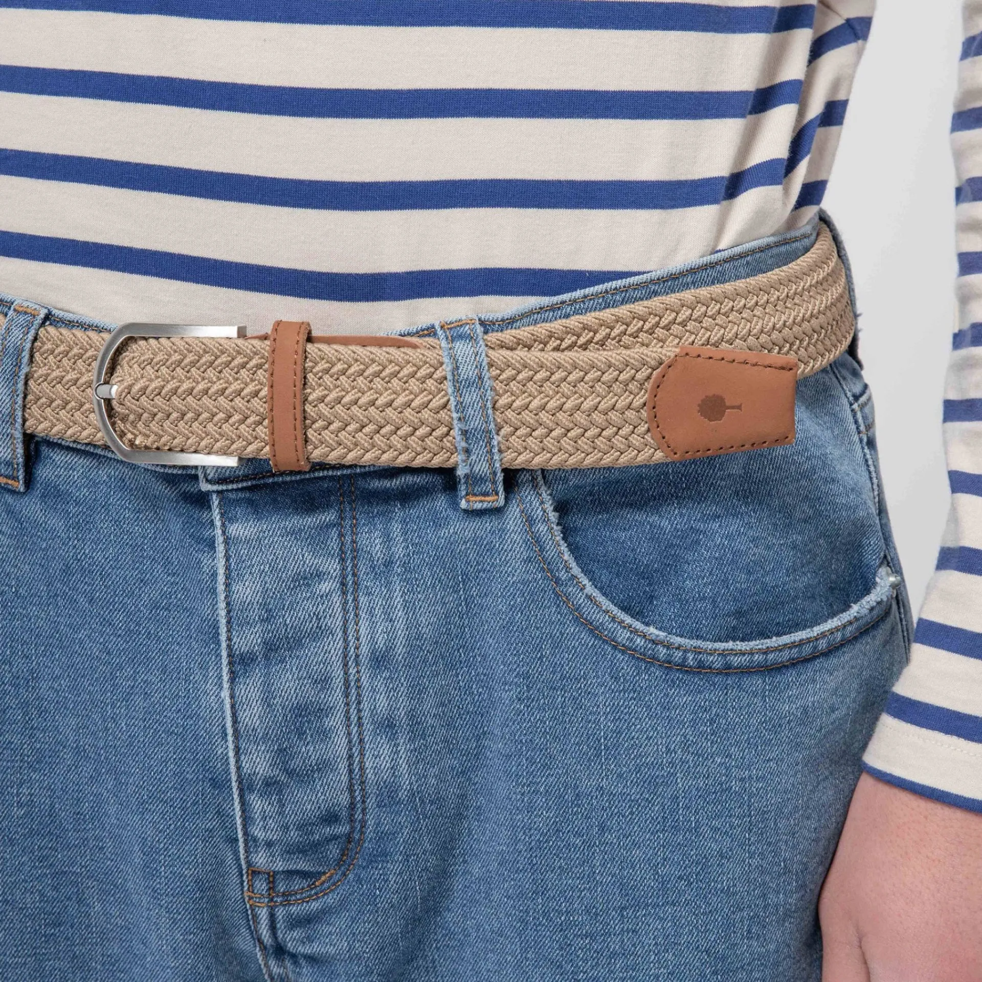 New FAGUO Ceinture beige unie