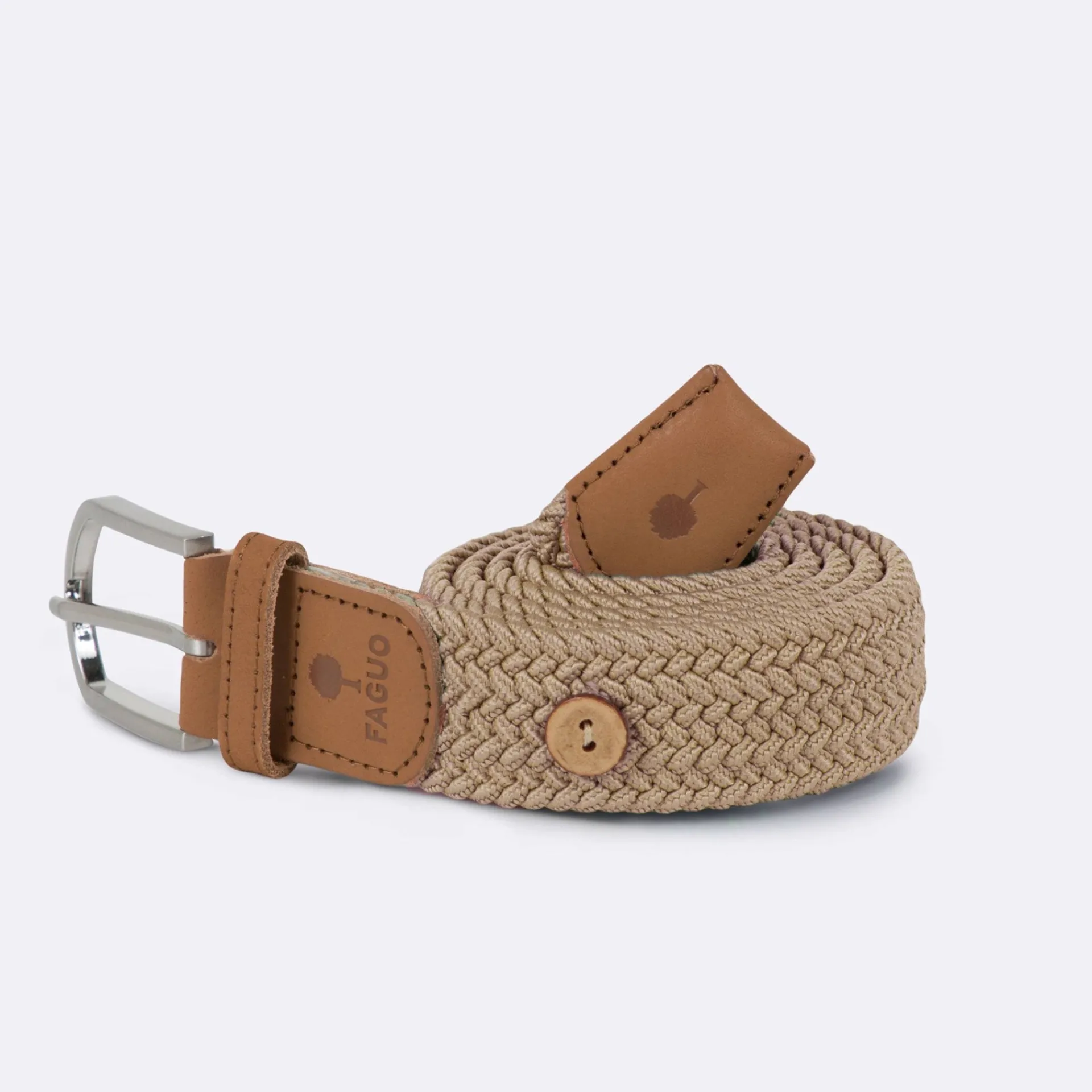 New FAGUO Ceinture beige unie