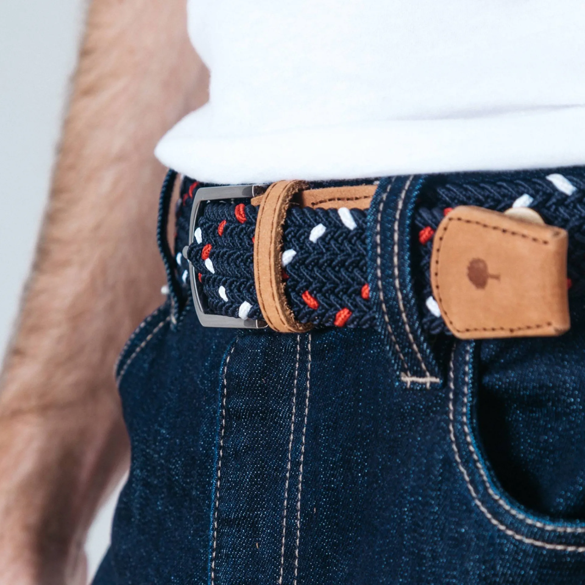 Cheap FAGUO Ceinture bleu, blanc et rouge