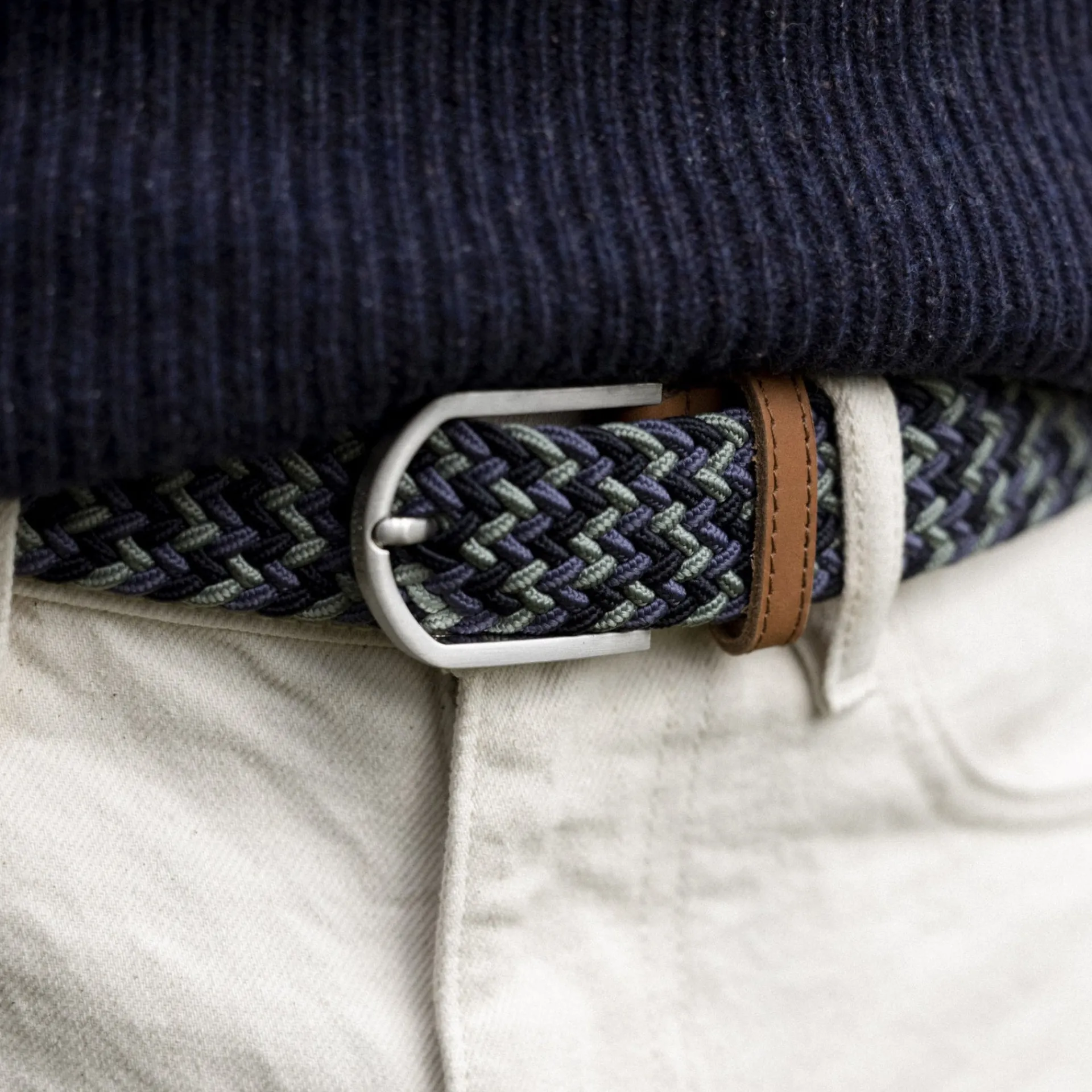 Shop FAGUO Ceinture bleu marine & vert foncé