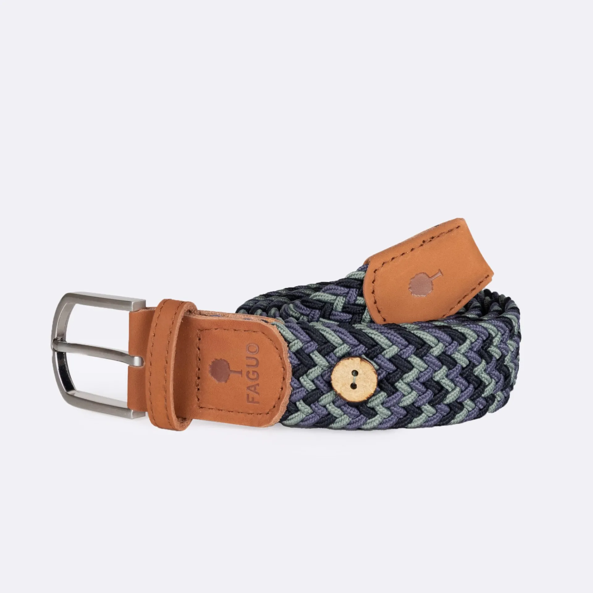 Shop FAGUO Ceinture bleu marine & vert foncé