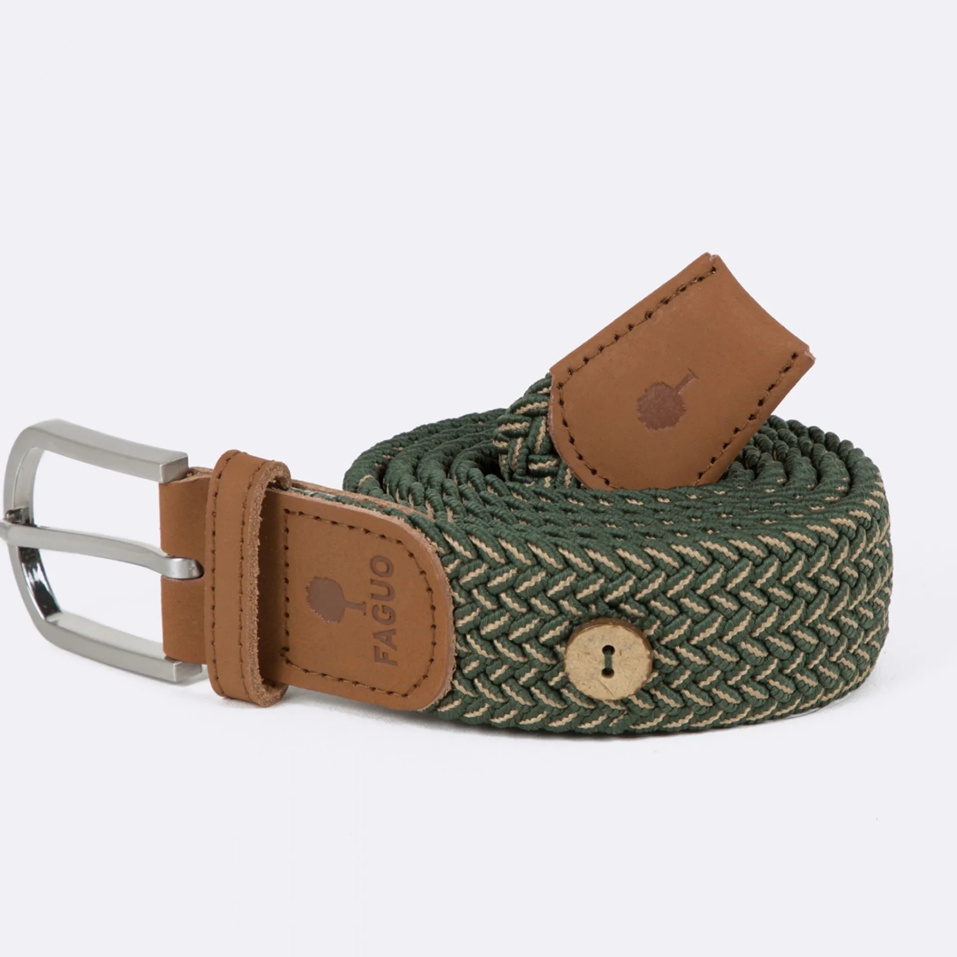 Outlet FAGUO Ceinture kaki & beige