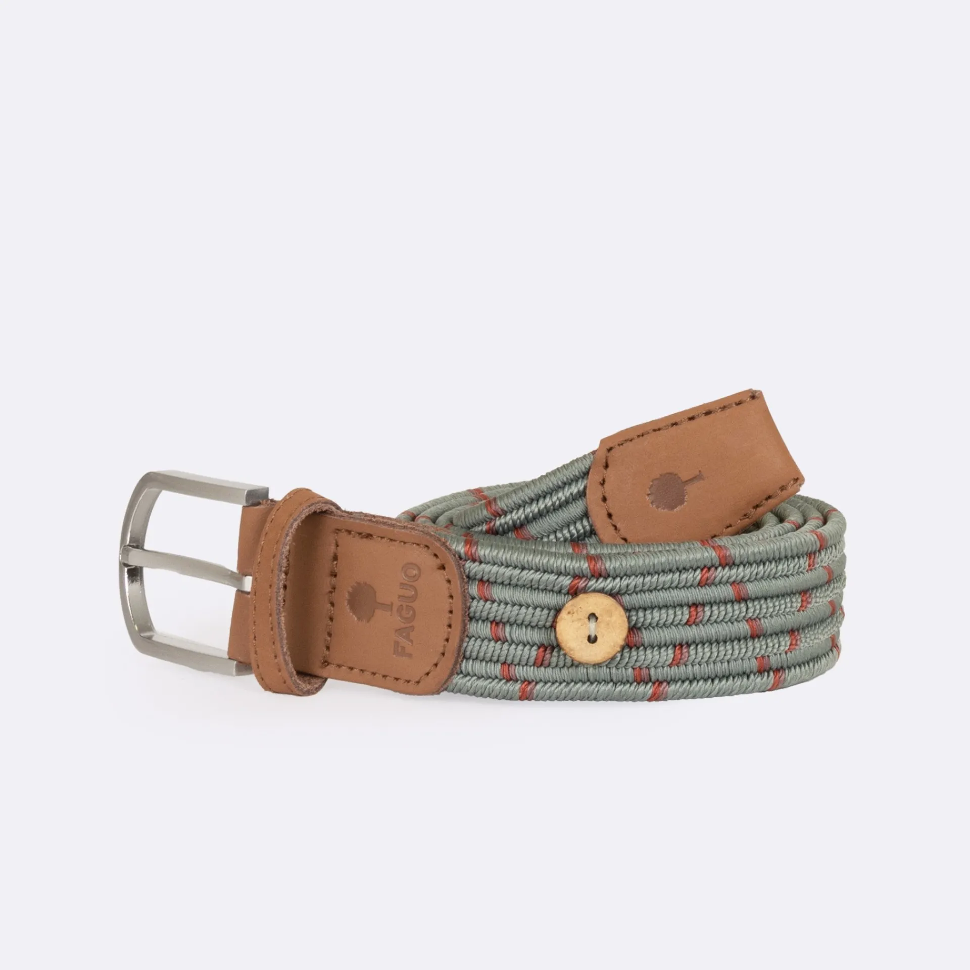 Cheap FAGUO Ceinture vert clair & rose tricolore