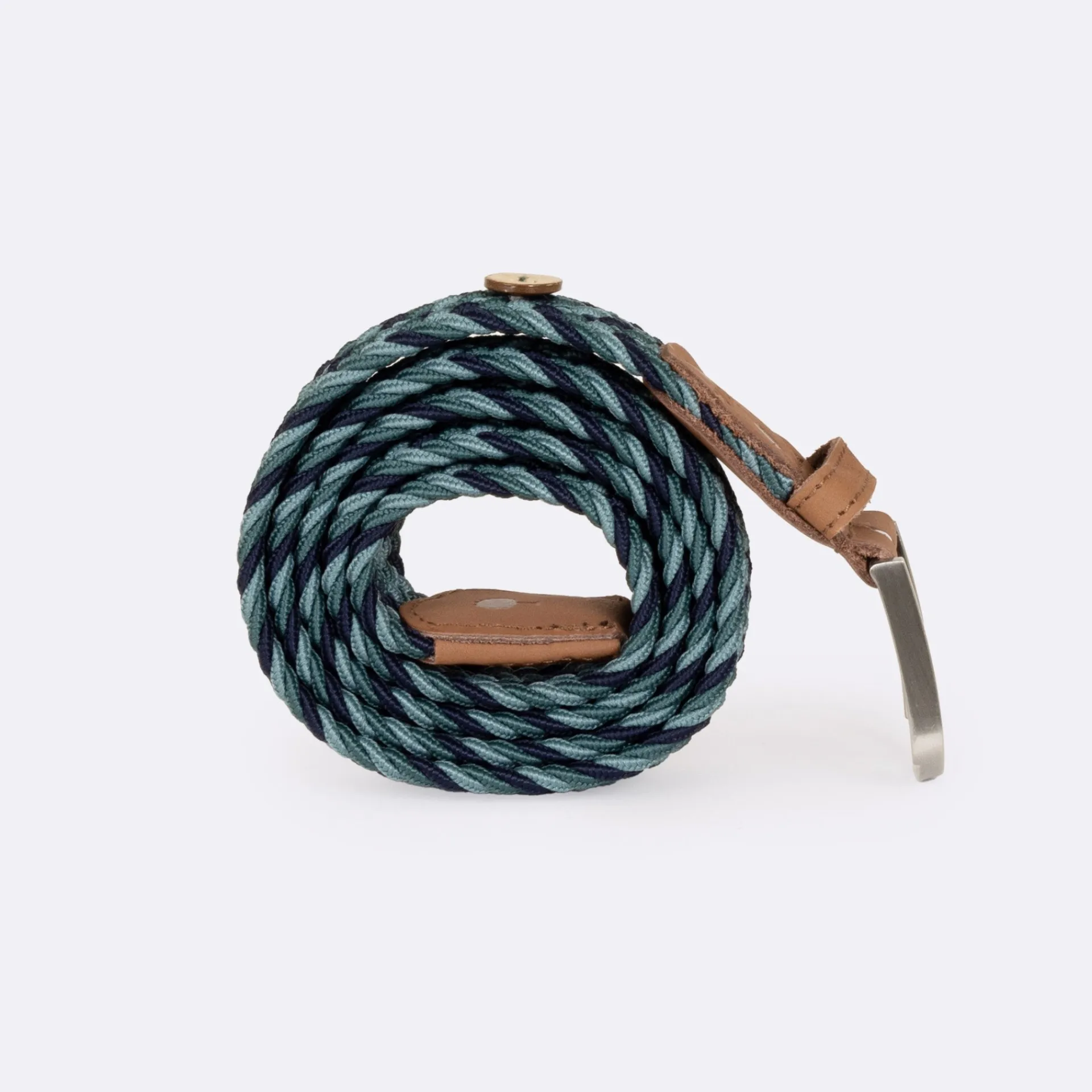 Cheap FAGUO Ceinture vert foncé & grise tricolore