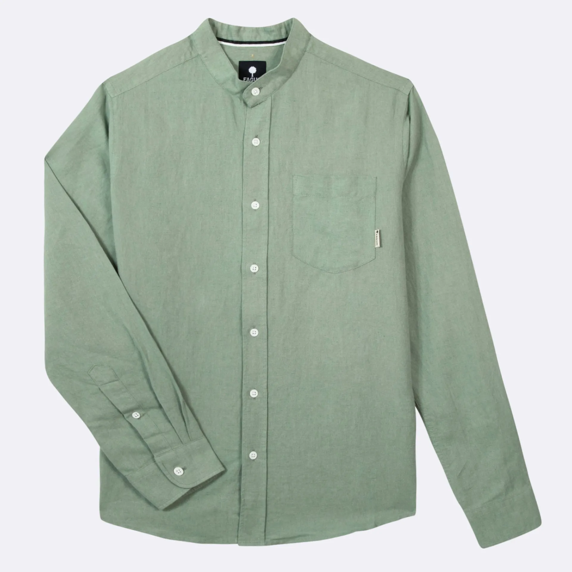 Outlet FAGUO Chemise col mao vert clair