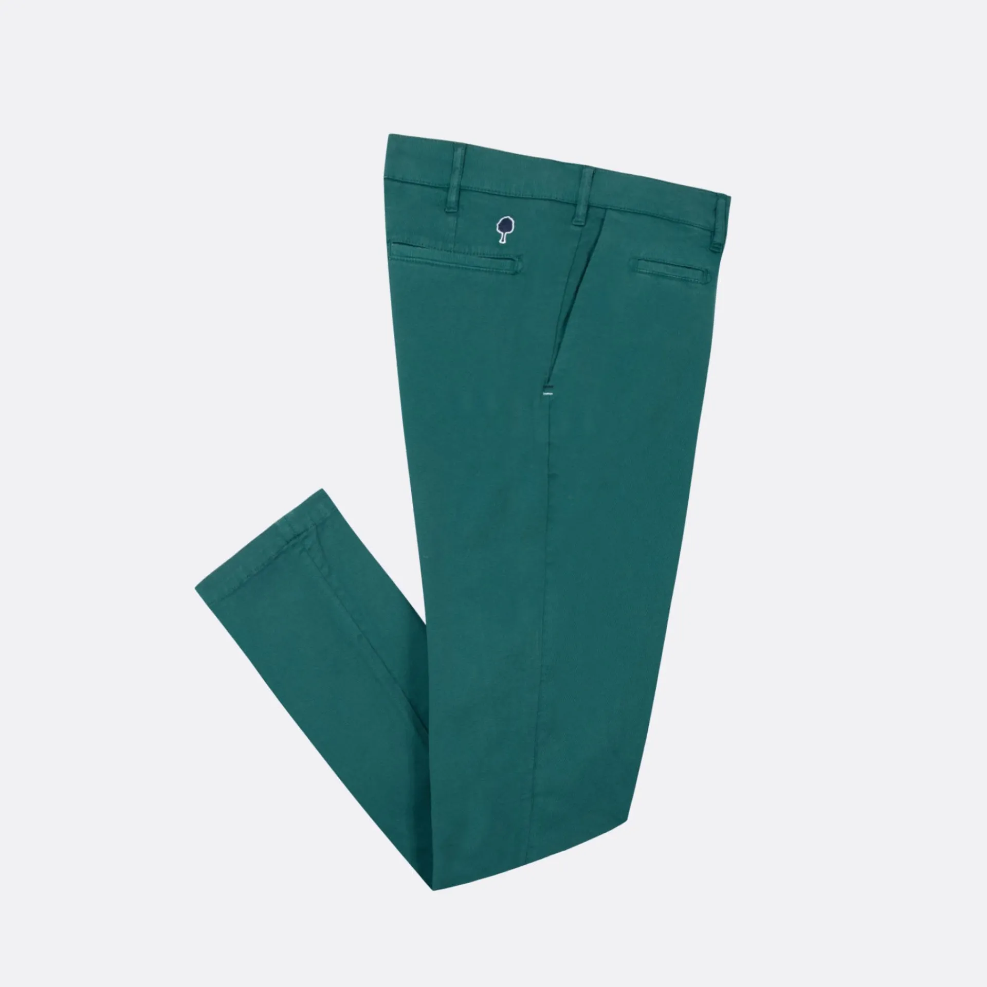 Cheap FAGUO Chino vert coupe ajustée