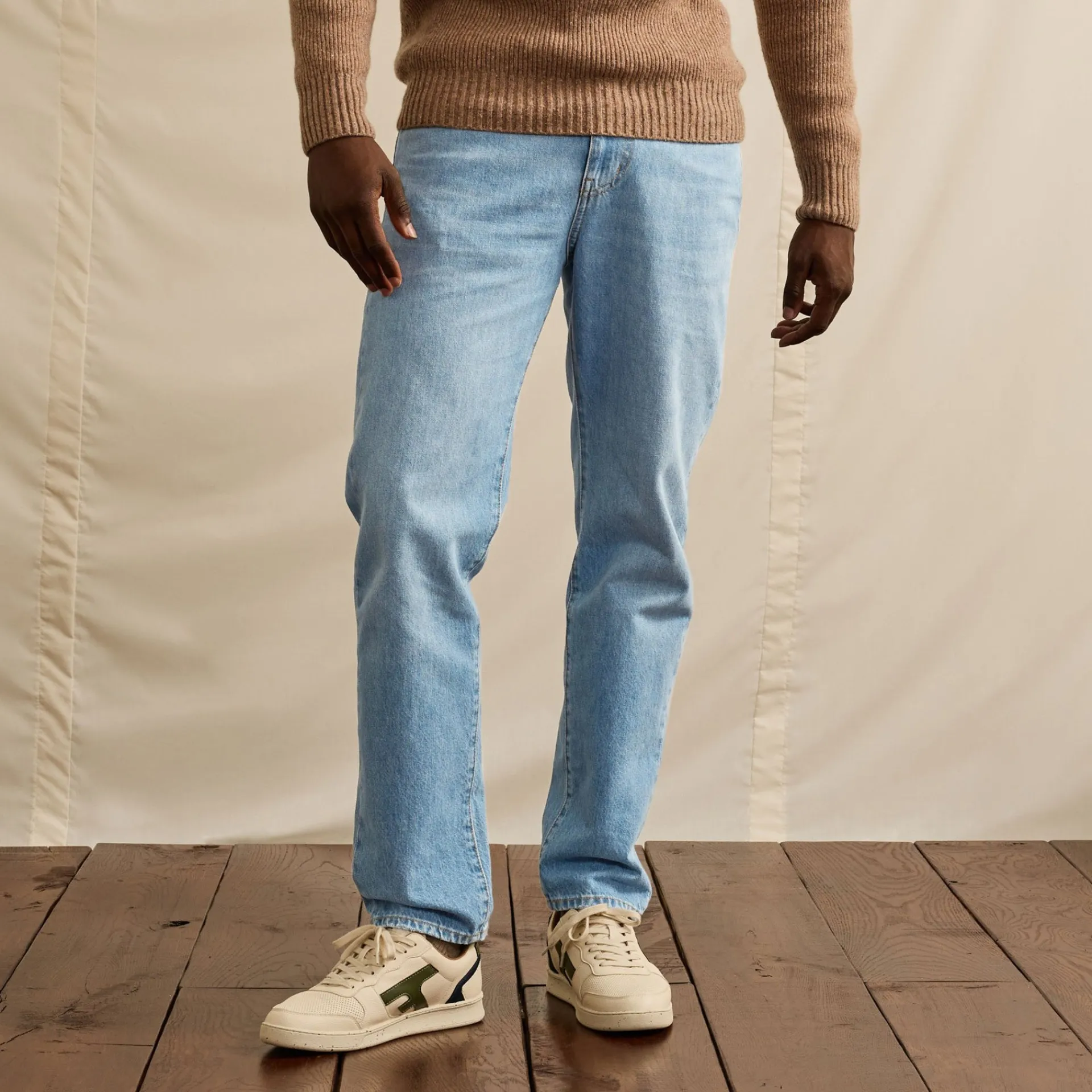 Best FAGUO Jean light denim coupe fuselée