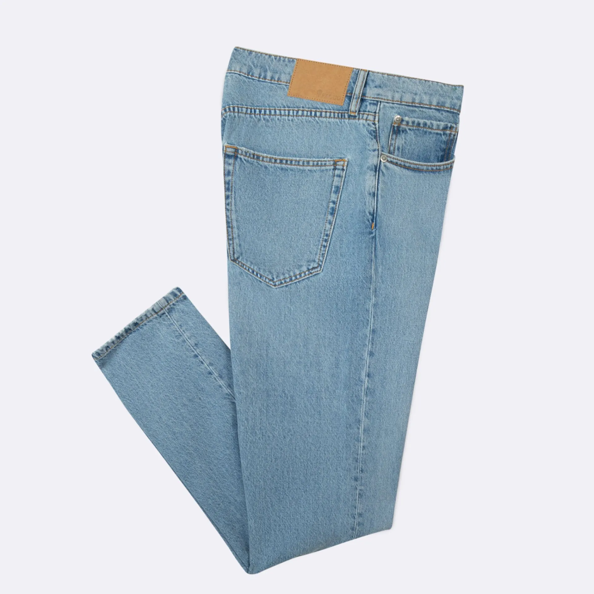 Best FAGUO Jean light denim coupe fuselée