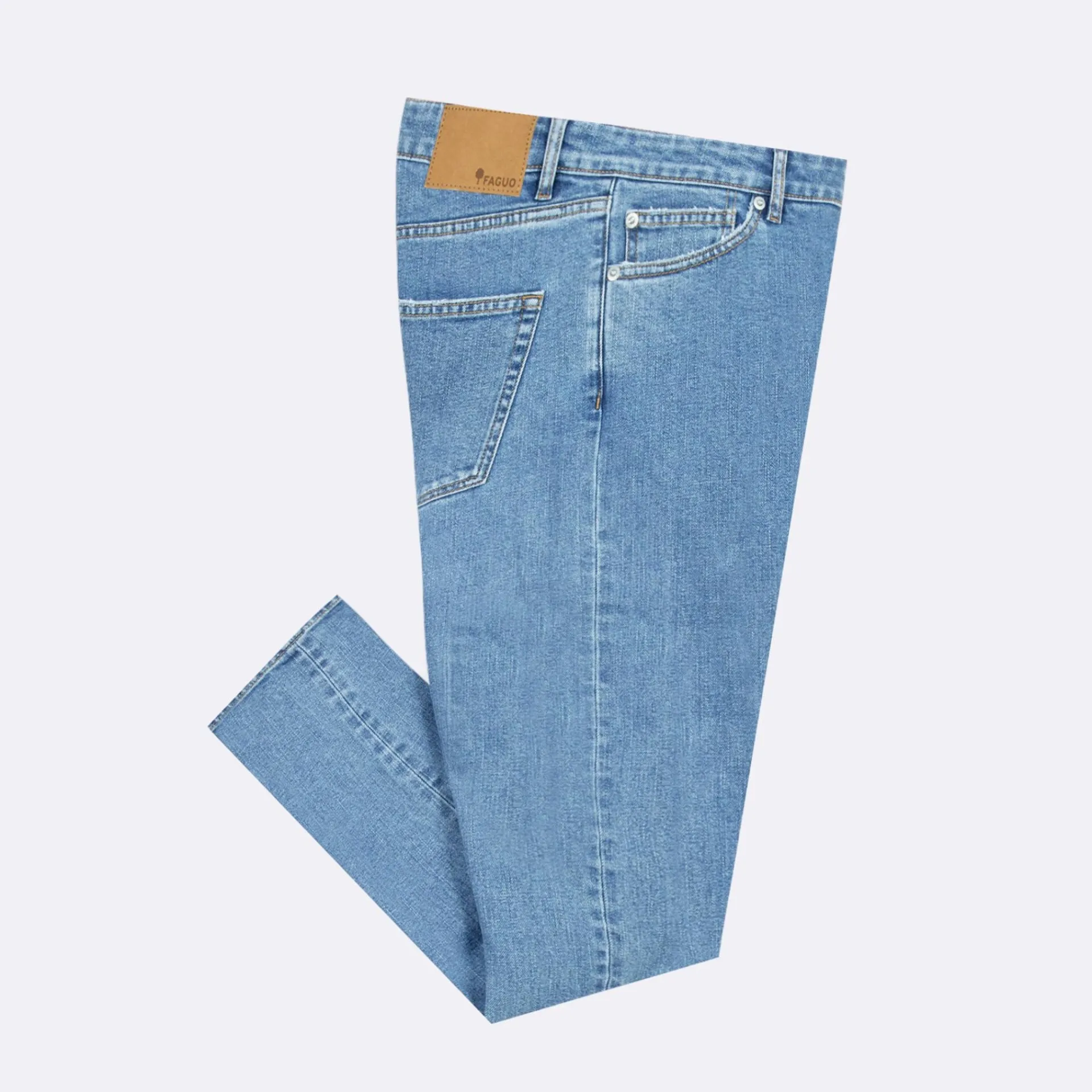 Discount FAGUO Jean light denim coupe slim