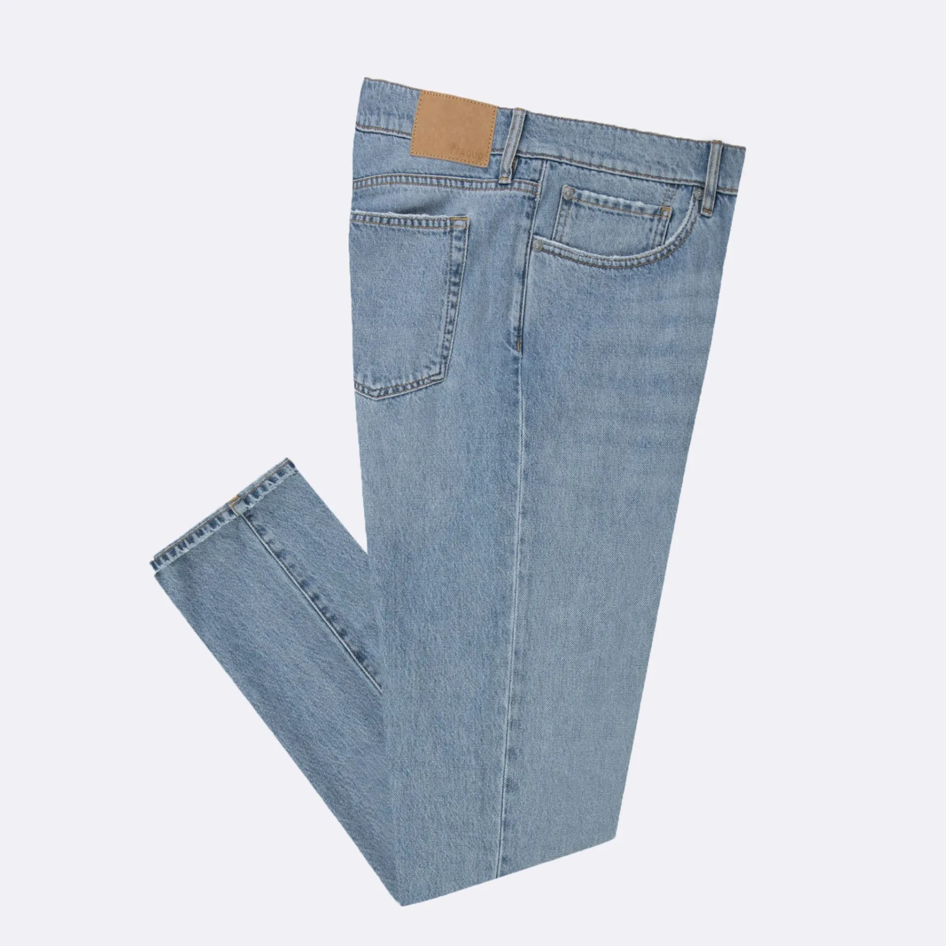 Shop FAGUO Jean light denim coupe straight