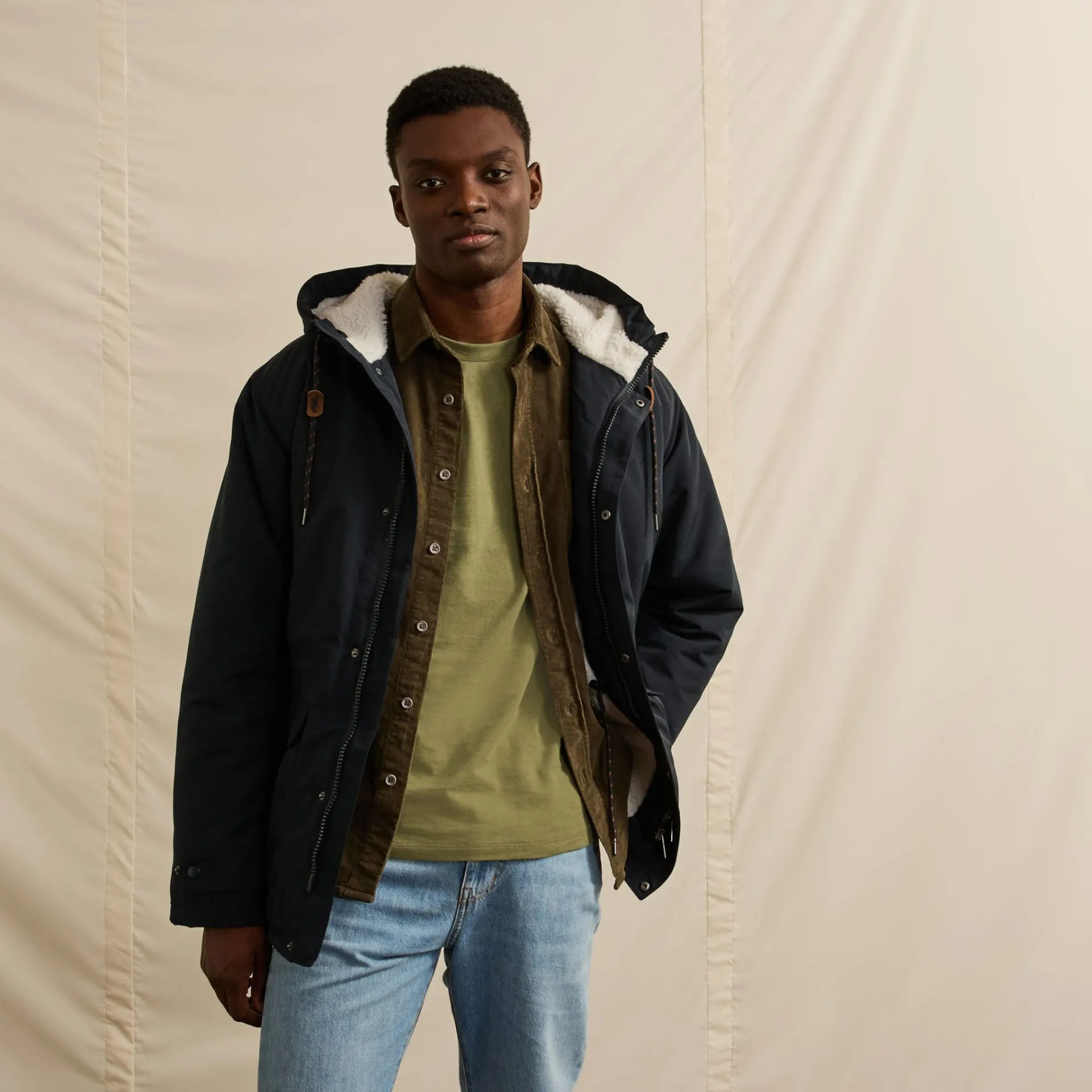 Clearance FAGUO Parka bleu marine