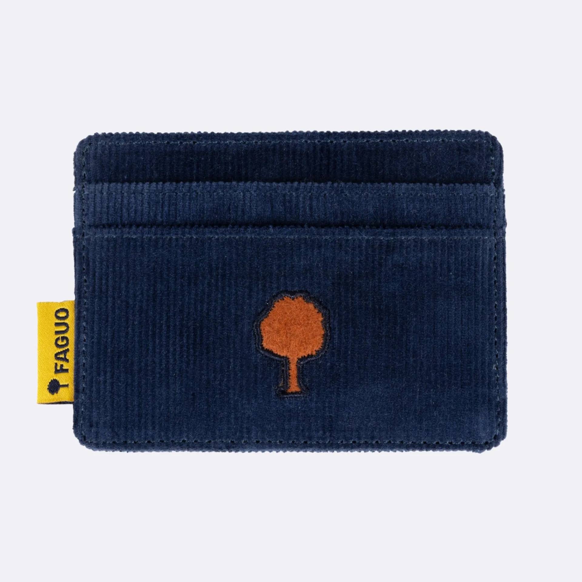 Discount FAGUO Porte carte bleu marine vegan