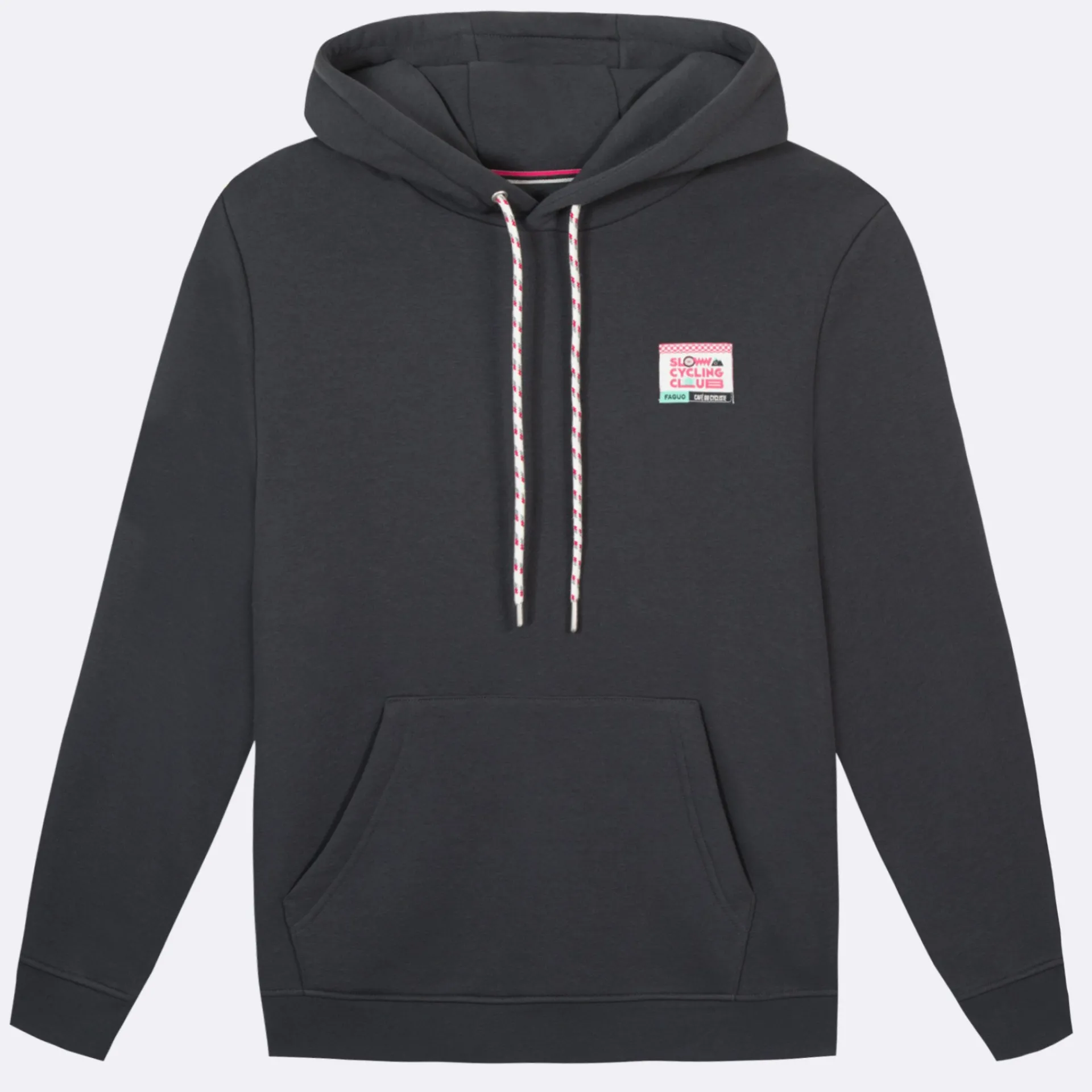 Shop FAGUO Sweat à capuche anthracite Café du Cycliste