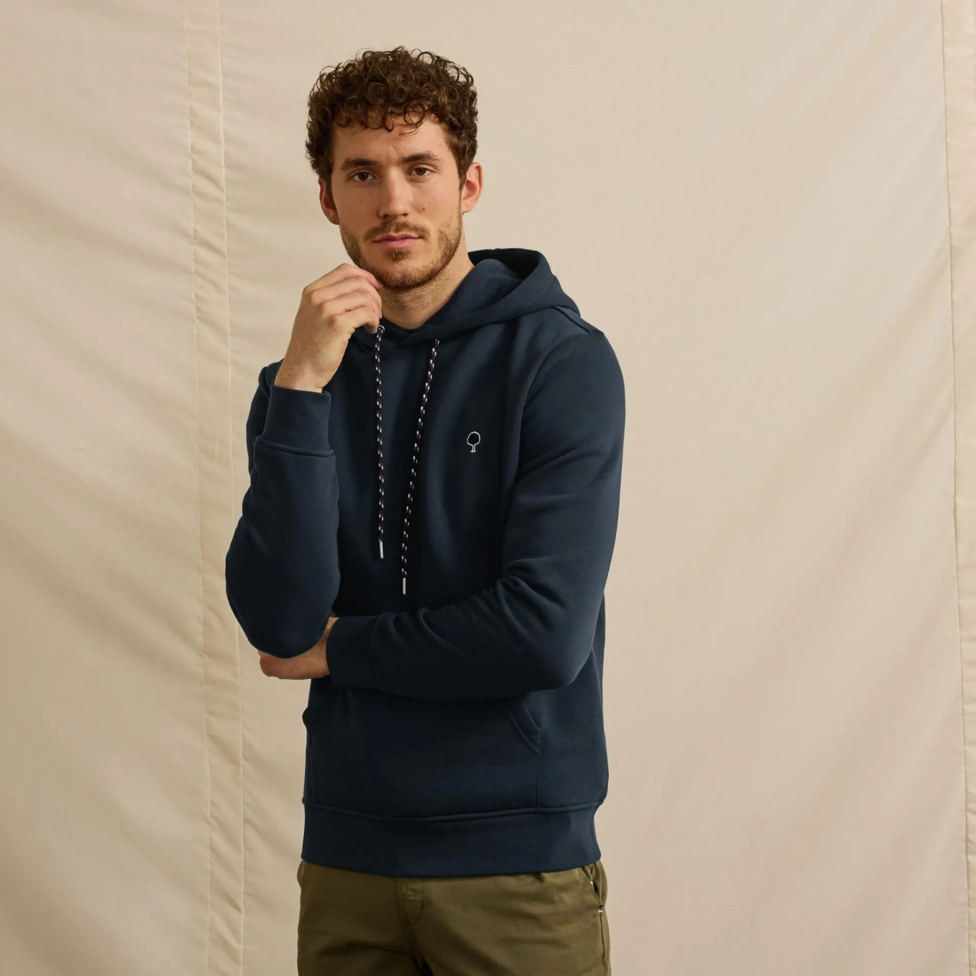 Fashion FAGUO Sweat à capuche bleu marine