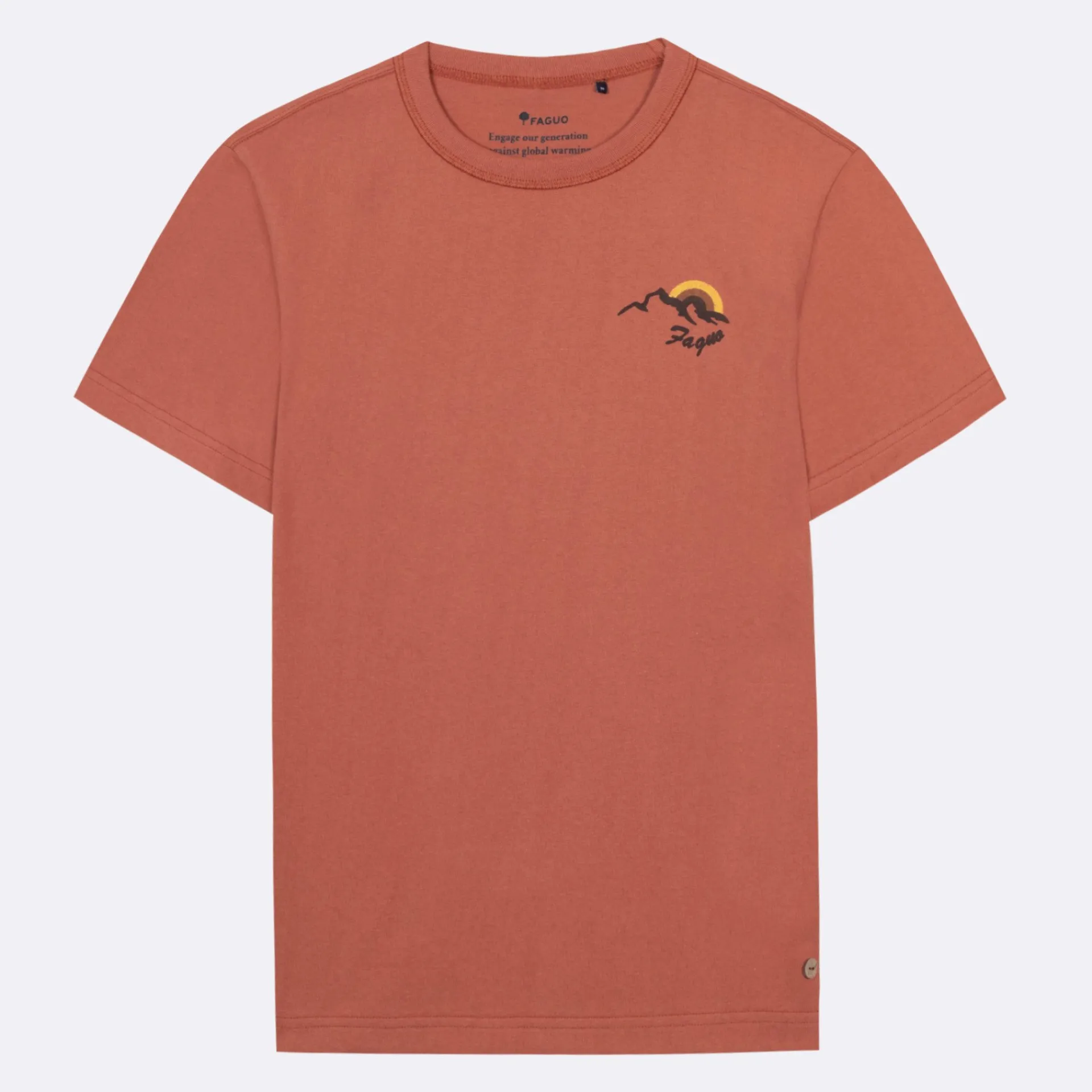 Outlet FAGUO T-shirt brique clair wild adventure